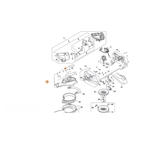 STIHL   Obudowa dmuchawy SA02 700 4102